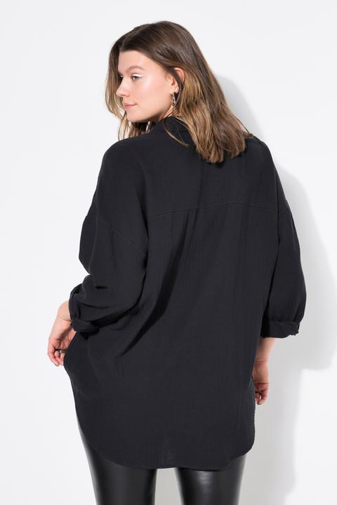 Produktbild Studio Untold Musselin Bluse, oversized, Hemdkragen, Langarm (50, 52)