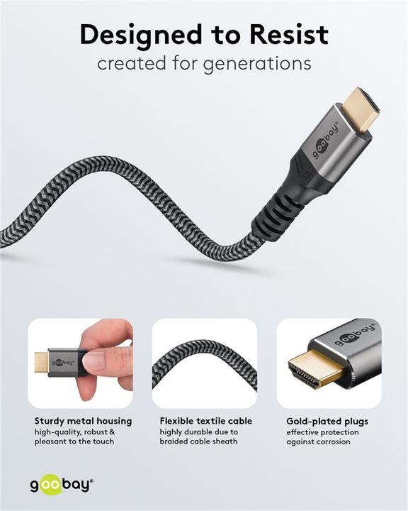 Image du produit Goobay HDMI (type A) — HDMI (type A) (5 m, HDMI)
