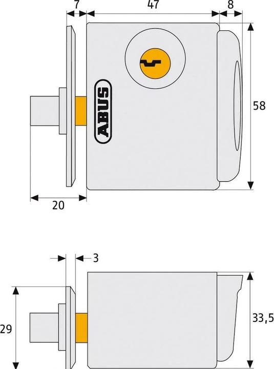 Image du produit Abus FTS3002 W CL/DFNLI