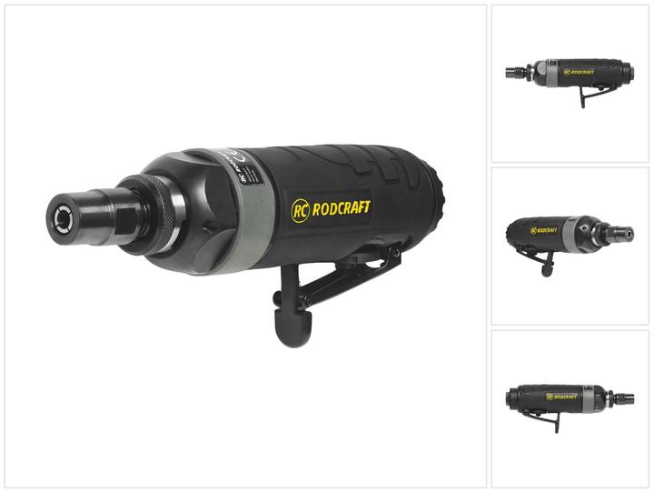 Rodcraft RC7028 Werkzeug Schleifmaschine Druckluft Stabschleifer ( 8951000275 ) 6 mm Solo 1/4" Ansc (Geradschleifer, 400 W)