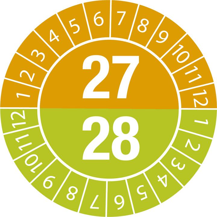 Produktbild Brady Prüfplaketten 27/28 Durchmesser 25 B-7541
