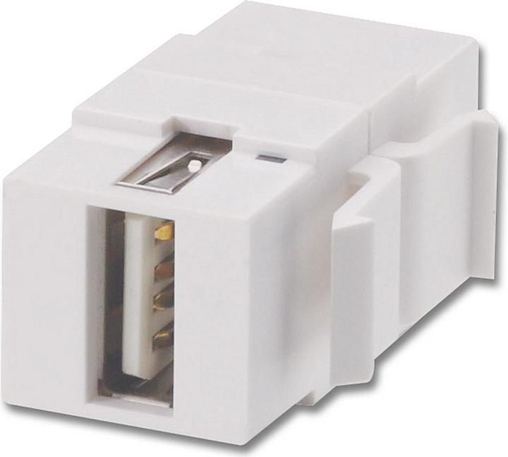 Produktbild Lindy USB A/B Doppelkupplung Keystone Modul fuer Wanddosen (Keystone Modul)