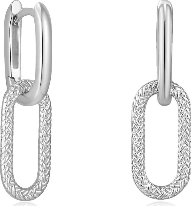 Ania Haie Ohrhänger Rope Oval Drop 925 Sterling Silber (925er Silber)