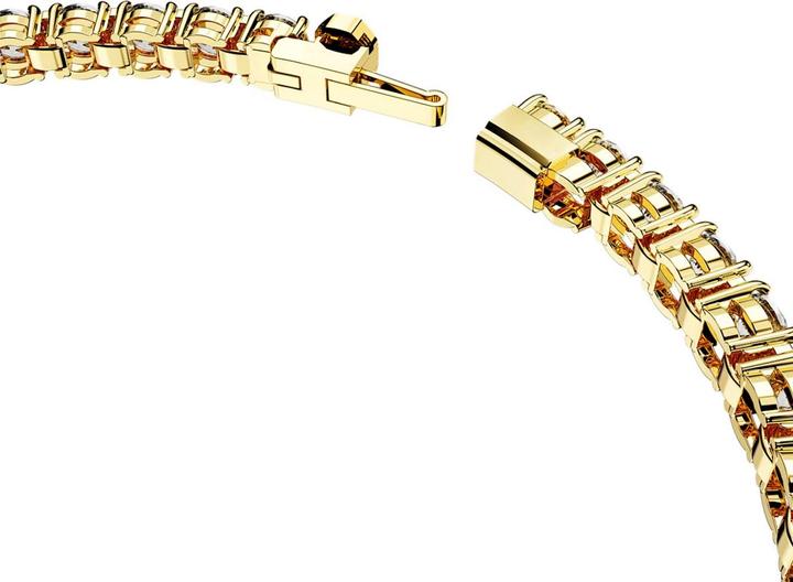 Immagine prodotto Swarovski Bracciale Tennis Matrix in oro bianco taglio rotondo (15.50 cm, Metallo Swarovski)