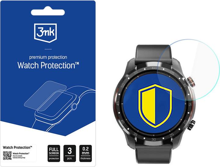 Produktbild 3MK Smartwatch screen protector Watch Protection FlexibleGlass for Maxcom FW01 Uran