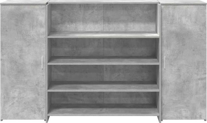 Image du produit VidaXL Comptoir d'accueil gris béton 180x50x103,5 cm bois composite Comptoir d'accueil
