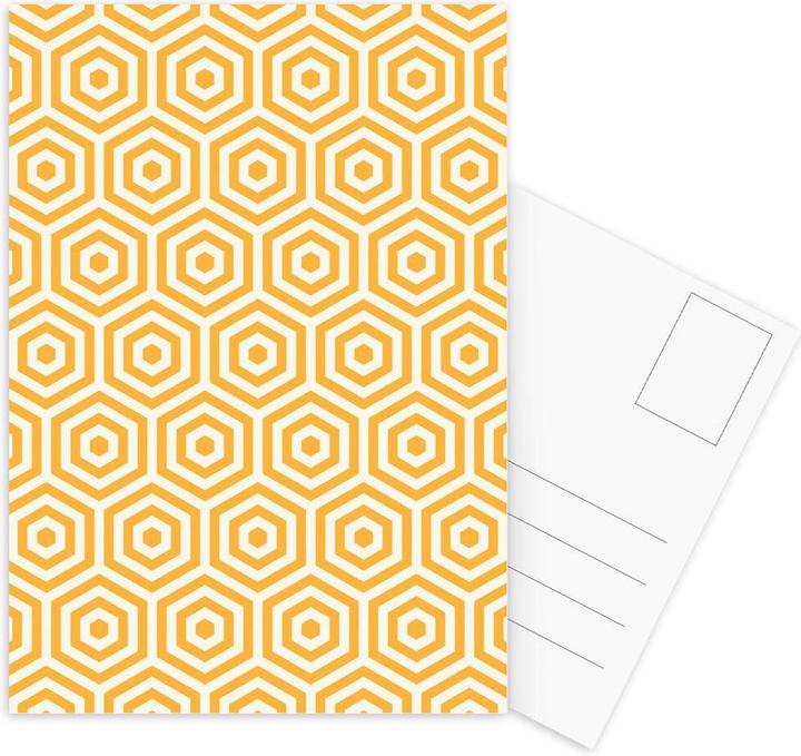 Produktbild Juniqe Gelber Bienenstock-Muster (3 Stk.)