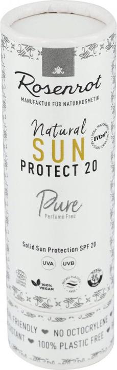 Actual product image Rosenrot Sun Stick SPF20 Pure - without fragrance (Sun cream face, SPF 20, 50 g)