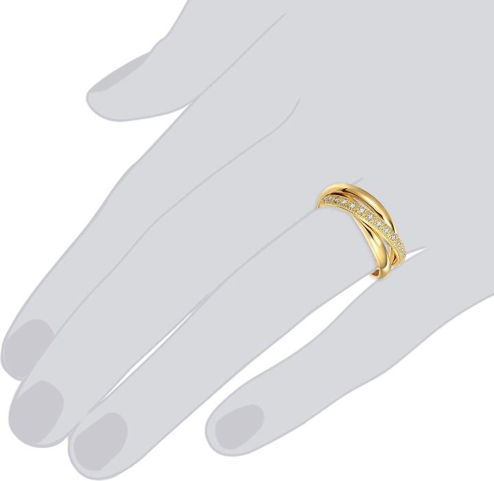 Image du produit Lulu & Jane Femmes laiton zirconium or jaune - 29143 (52)