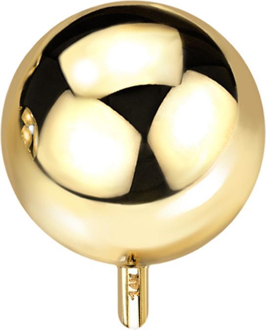 Star Piercing Threadless Kugel 14k gold (ohne Messing, 14k Gold)