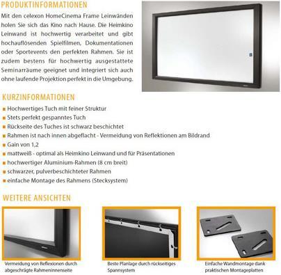 Image du produit Celexon Cadre HomeCinema (81.50", 16:9)