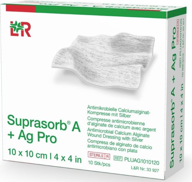 Produktbild Suprasorb A+Ag Pro 10x10cm (10 x)