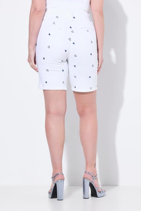 Produktbild Miamoda Jeans-Shorts, Straight Fit, Herz-Stickerei (46)