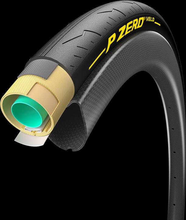 Productafbeelding Pirelli P Zero Velo 700x25C TUB Collé (28 x 1.00, 28-622)