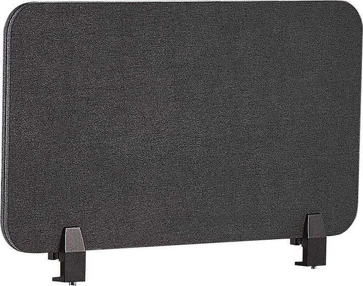 Beliani Séparation de bureau gris foncé 72 x 40 cm WALLY (72 x 40 cm)