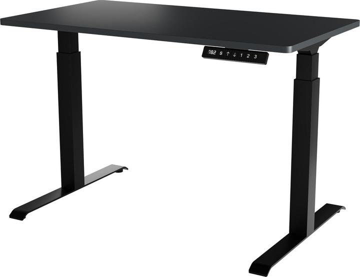 Cama Desk with electric height adjustment MOON 121x67x72-120 black/anthracite