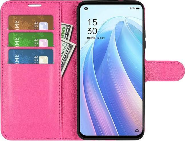 Actual product image MU Classic Litchi Leather Bookcover Series (Oppo Reno 7 Pro 5G)