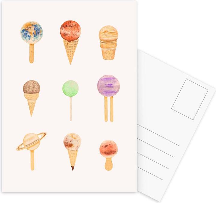 Actual product image Juniqe Planetarium Sugarium - Ice Cream (5 pcs.)