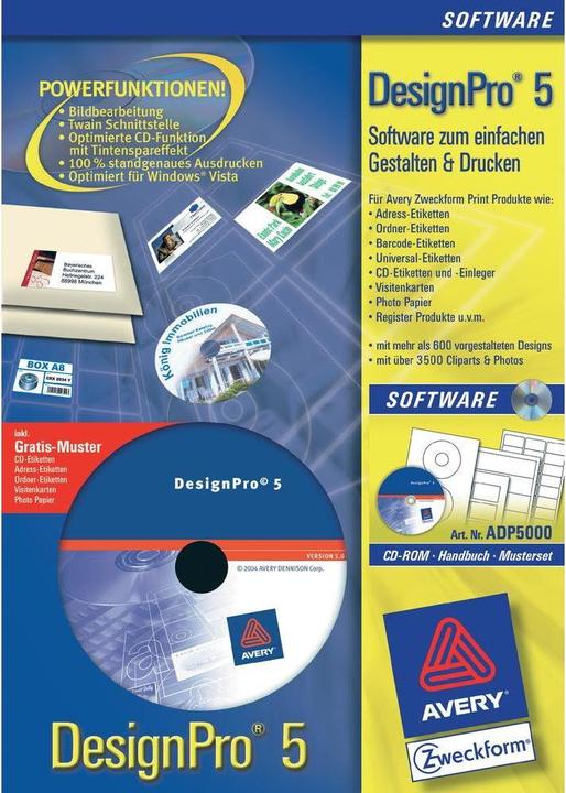 Produktbild Avery Zweckform DesignPro 5: Design + Print (1 User)