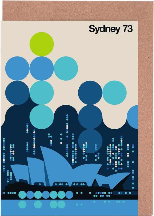 Actual product image Juniqe Vintage Sydney 73 Blue (5 pcs.)