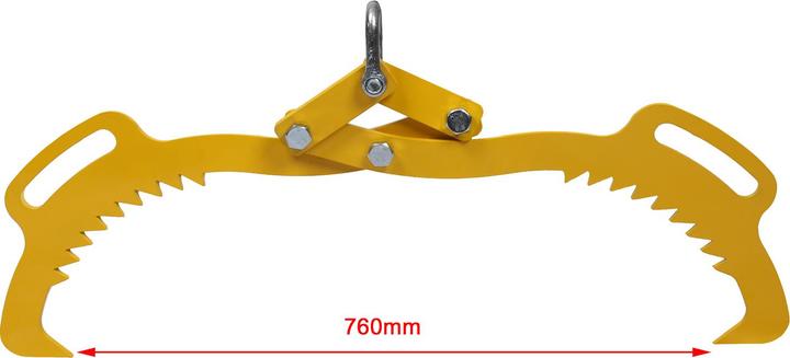 Produktbild Wiltec Forstzange Rückezange 760mm 1500kg Holzzange Hebezange Packzange Greifer (760 mm)
