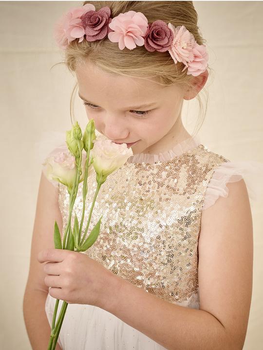 Actual product image Vertbaudet Mädchen Festkleid mit Pailletten und Glitzertüll (92)