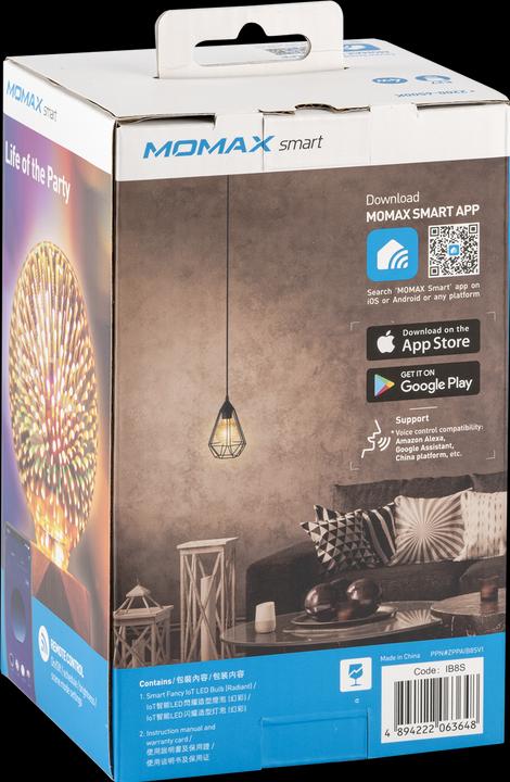 Image du produit Momax IoT Ampoule LED Smart Fancy IoT (Radiant) / E27 (E27)