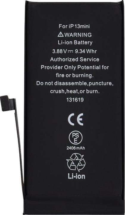 Image du produit OEM - Smartphone Battery (17266) - iPhone 13 mini - 2406mAh - Black