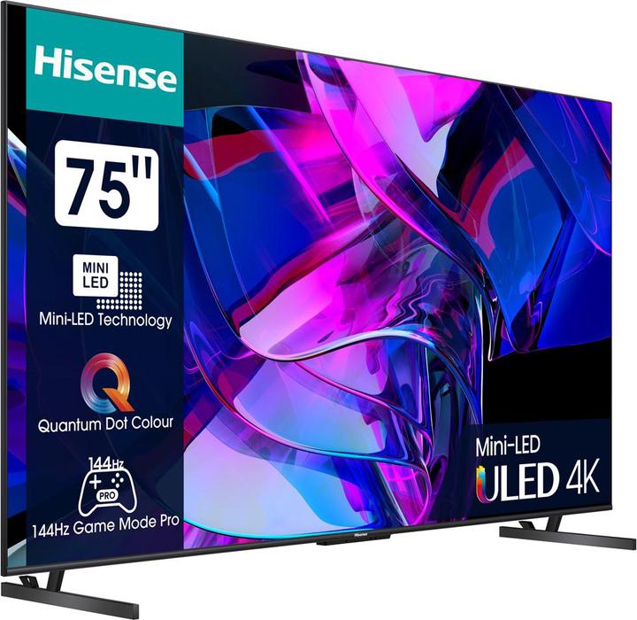 Image du produit Hisense TV 75U7KQ (75", U7K, Mini-LED, 4K, 2023)