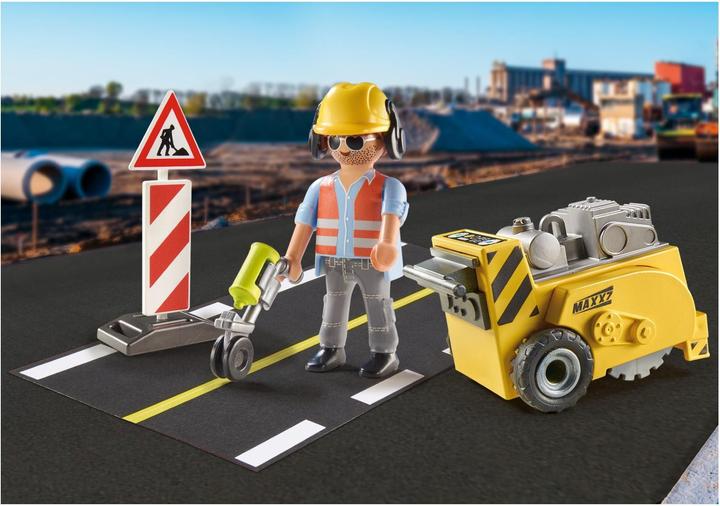 Produktbild Playmobil Bauarbeiter mit Kantenfräser (71185, Playmobil City Action)