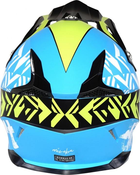 Produktbild Actionbikes Motors Kinder Cross Helm ECE R22-05-Norm Kinderhelm Motorradhelm Quadhelm Crosshelm (Blau S (55-56cm))