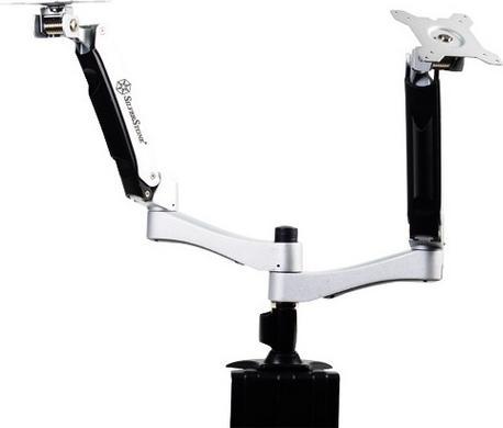 Silverstone ARM Two Monitor Tischhalterung (Tisch, 24")