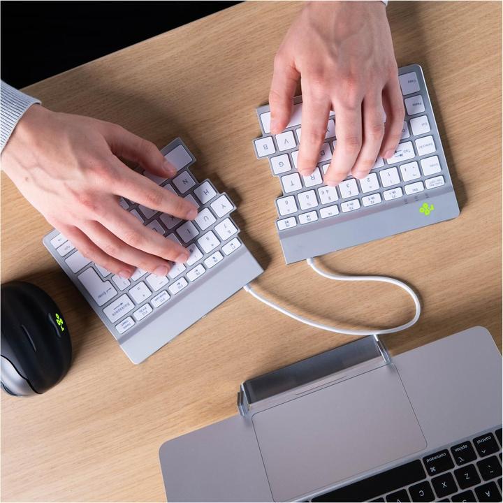 Produktbild R-Go Tools R-Go Tastatur Split Break DE-Layout Bluetooth weiss (DE, Kabellos)