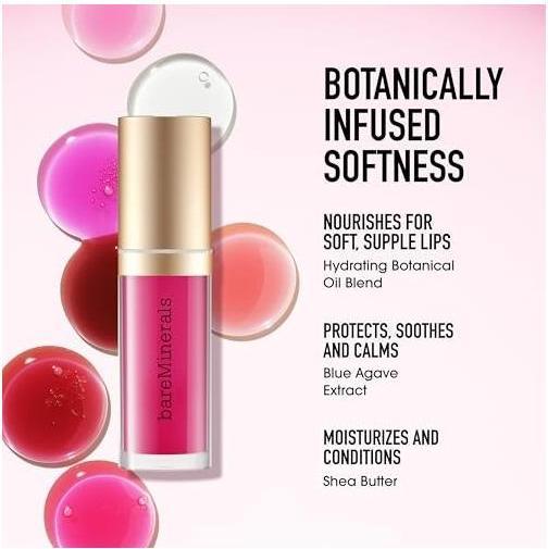 Immagine prodotto Bare Minerals Olio Labbra Nutriente con Formula Vegana Pulita Ultra-Idratante ad Alta Lucentezza