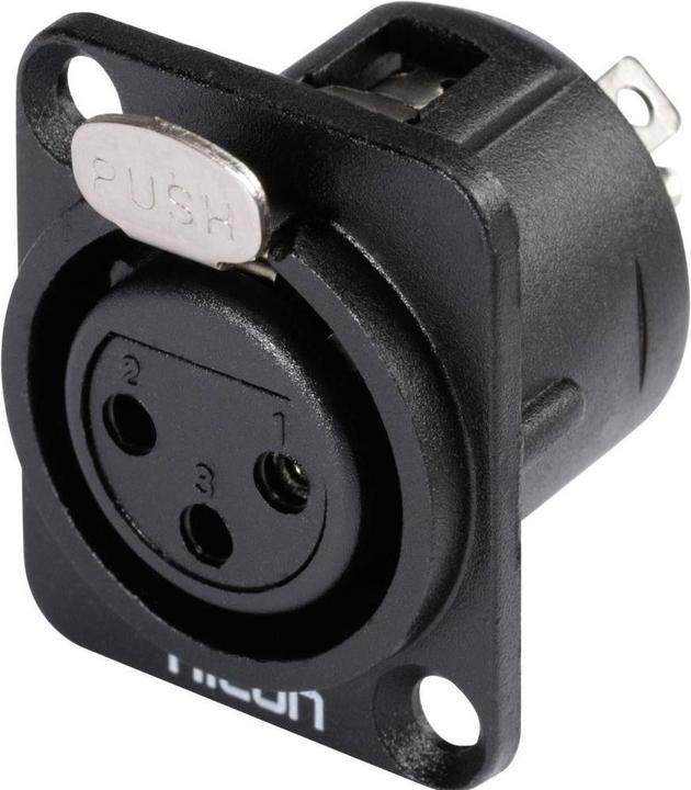 Hicon Accoppiamento XLR a pannello 3pin HI-X3DF-M