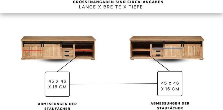 Immagine prodotto SAM LIAN Baumkante massiv Akazie (180 x 55 x 50 cm)