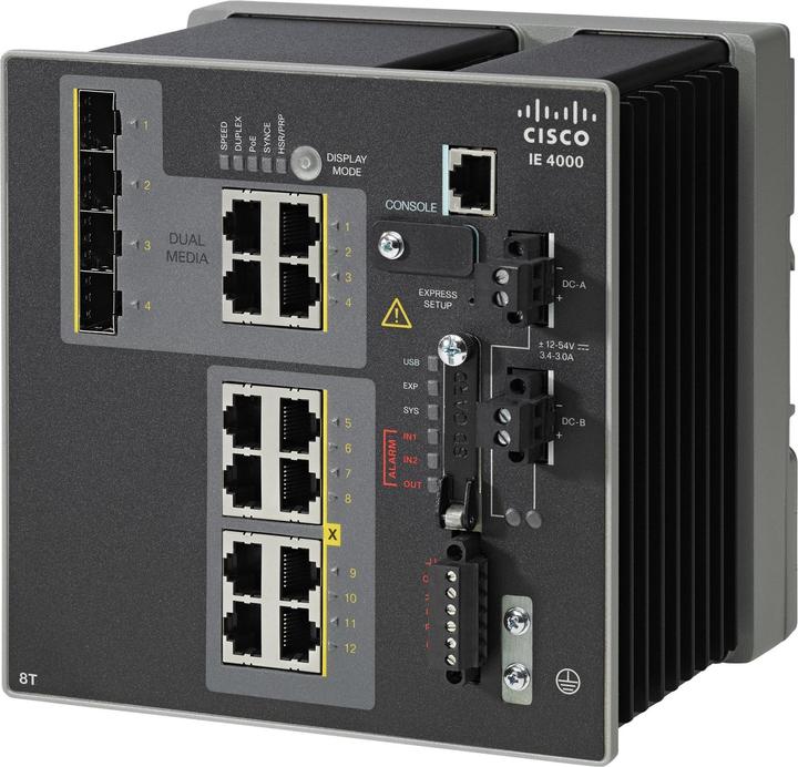 Image du produit Cisco IE 4000 8 X RJ45 10/100M (12 ports)