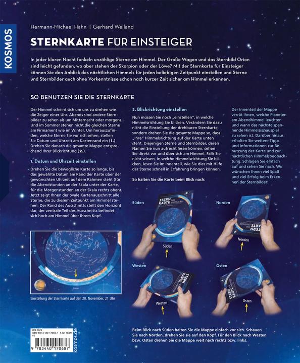 Produktbild Kosmos Sternkarte für Einsteiger (Deutsch, Hermann-Michael Hahn, 2020)