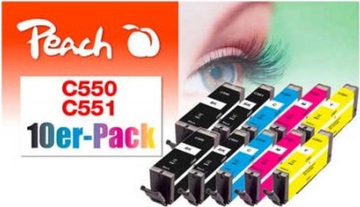 Actual product image Peach CLI-551/PGI-550 (M, Y, C, FC)