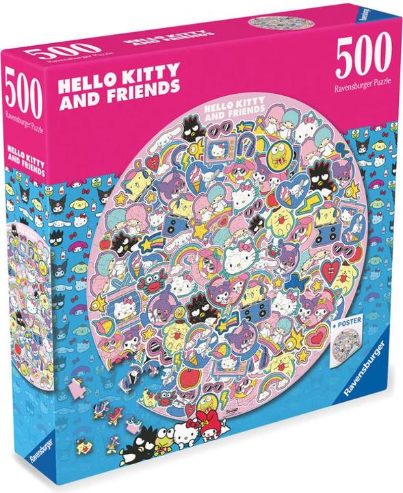 Immagine prodotto Ravensburger Puzzle 12001391 - Hello Kitty - Puzzle rotondo da 500 pezzi per adulti e bambini dai 14 anni in su (500 pezzi)