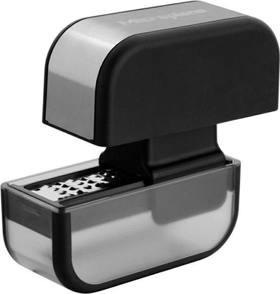 Microplane Garlic Slicer Mincer Set - Black