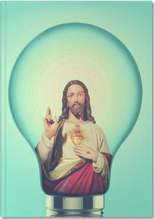 Actual product image Juniqe …And God Said There Was Light... - Funny (A4, Dotted)