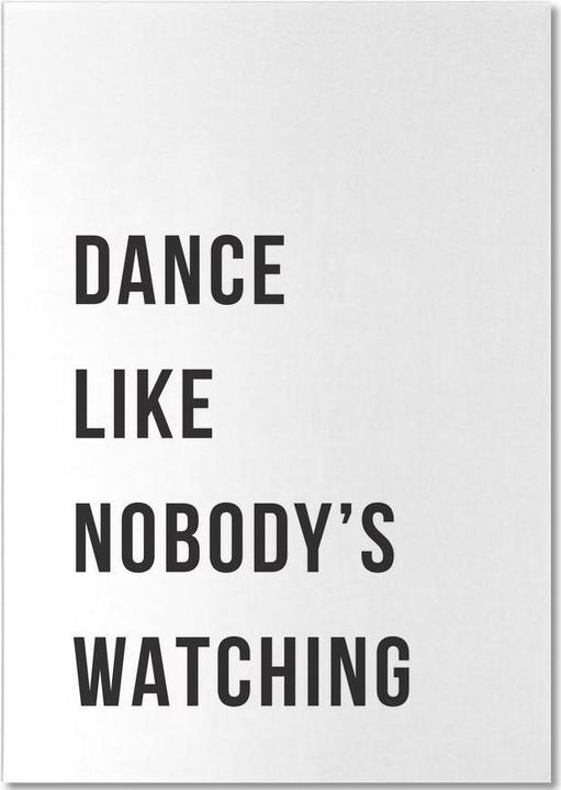 Image du produit Juniqe Dance - White - Citations et slogans (A4, À rayures)