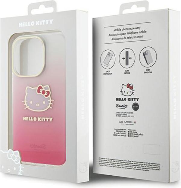Image du produit Hello Kitty HKHCP13LHDGKEP iPhone 13 Pro / 13 6.1" różowy/pink hardcase IML Gradient Electrop Kitty (Apple iPhone 13 Pro)