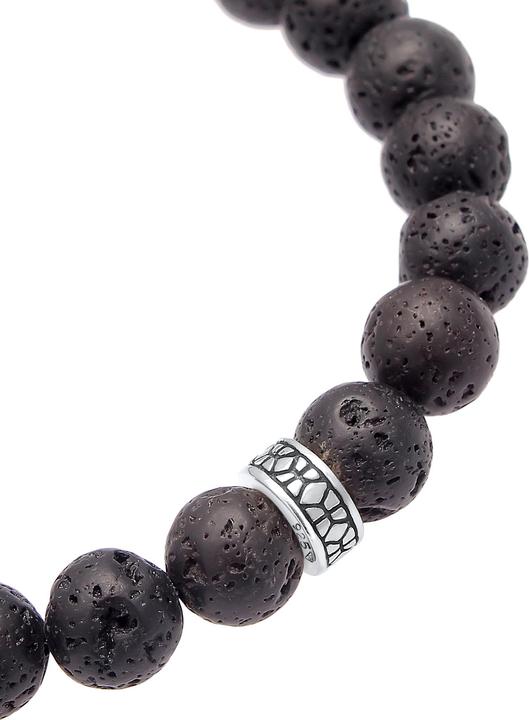 Actual product image Kuzzoi Pearl, pearl bracelet (19 cm, Plastic, Lava, 925 sterling silver)