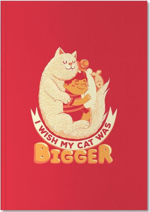 Produktbild Juniqe I Wish My Cat Was Bigger - Katzen (A5, Liniert, Harter Einband)