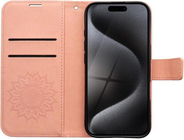 Actual product image OEM Back panel cover MEZZO Book case for IPHONE 16 mandala peach fuzz (Apple iPhone 16)