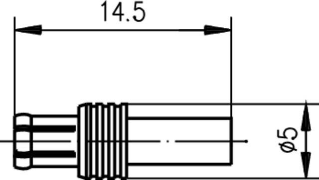 Produktbild Telegärtner MCX-Steckverbinder Stecker, gerade 50 Ohm J01270A0151 1 St.