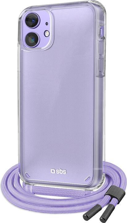 Produktbild SBS Transparente Hülle mit farbigem Umhängeband für das iPhone 12/12 Pro (Realme 12 Pro+, Apple iPhone 12)