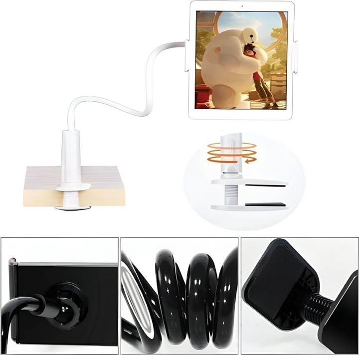 Actual product image Awei uchwyt biurkowy X3 4"-10,5" biały /white długie ramię